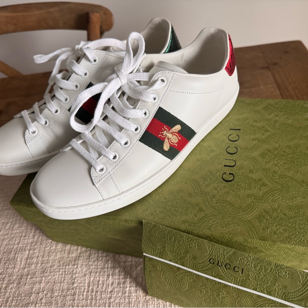 💯authentic Gucci Ace Sneaker